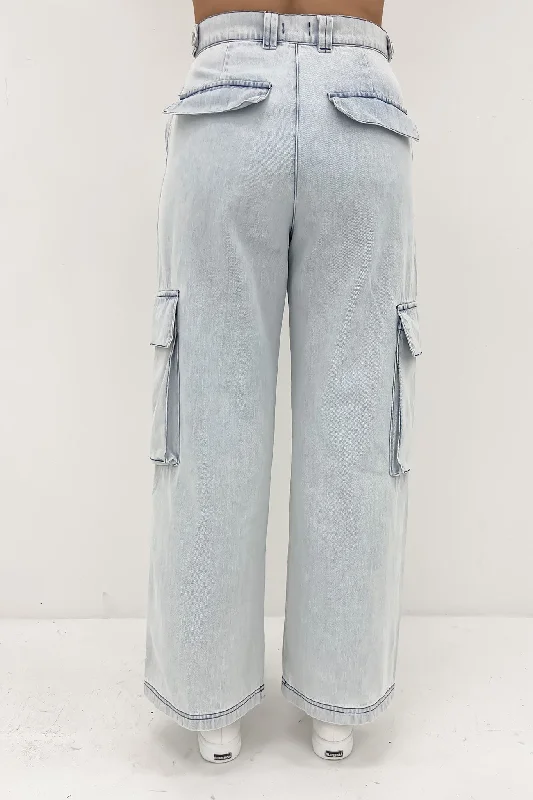 Maisy Cargo Pant Denim Blue