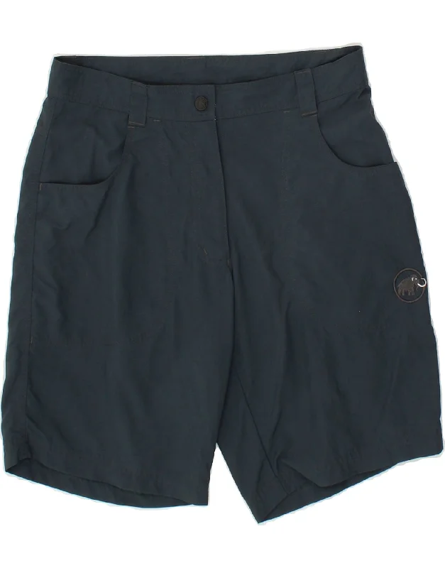 MAMMUT Womens Casual Shorts EU 36 Small W28  Navy Blue Polyamide