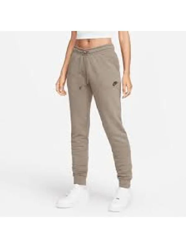 Women's Essentials Regular Fleece Track Pants Olive Grey