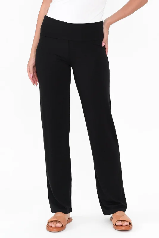 Pamela Black Bamboo Pants