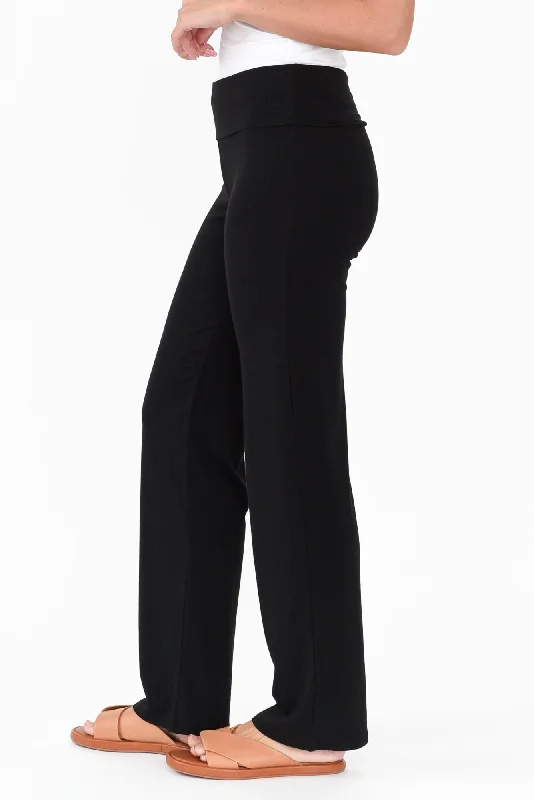 Pamela Black Bamboo Pants