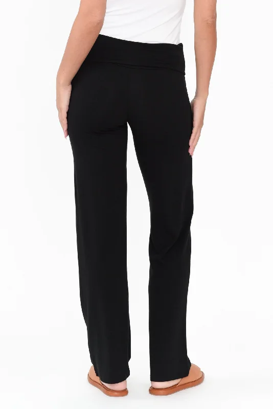 Pamela Black Bamboo Pants