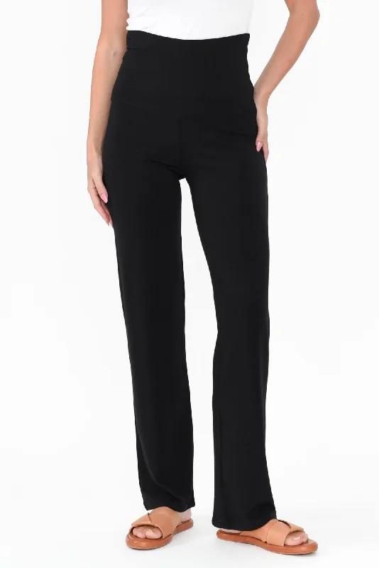 Pamela Black Bamboo Pants