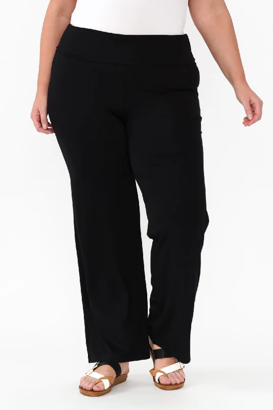 Pamela Black Bamboo Pants