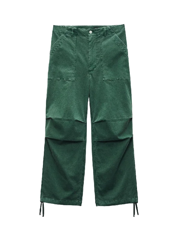 Savannah Cotton Twill Pant (Emerald Green)