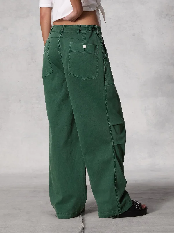 Savannah Cotton Twill Pant (Emerald Green)