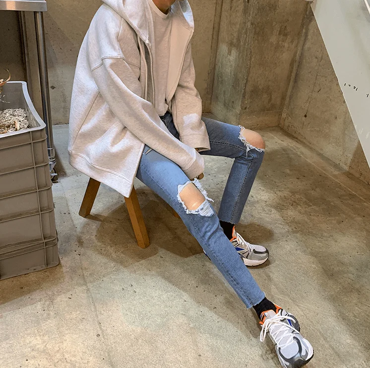 RT No. 2818 BASIC ZIP-UP HOODIE