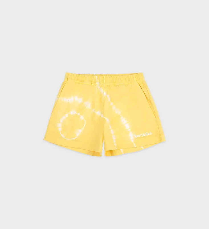 Serif Logo Disco Short - Sunshine Tie Dye