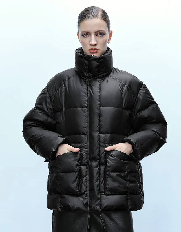 Stand Collar Puffer Jacket