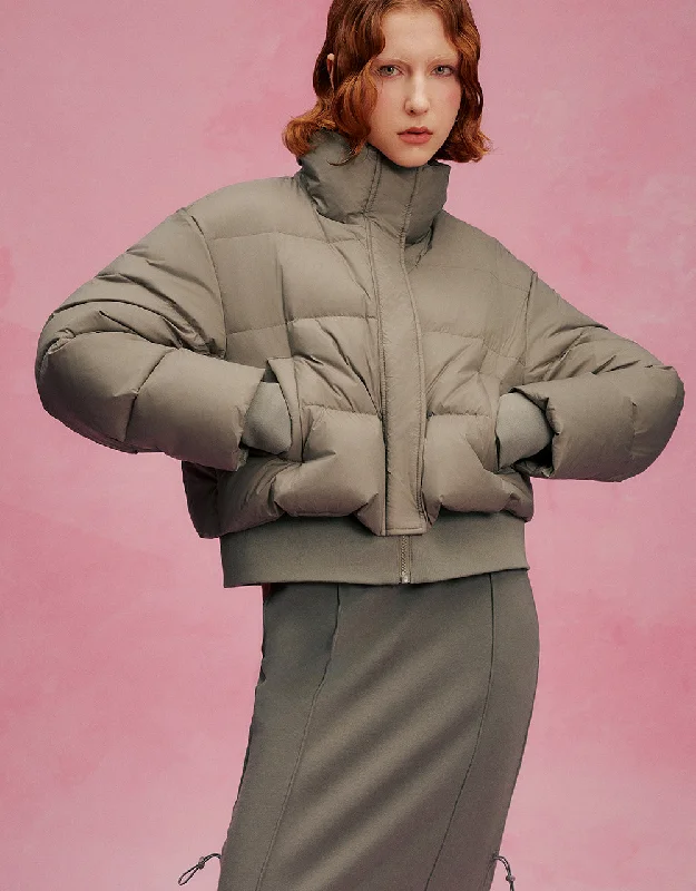 Stand Collar Puffer Jacket