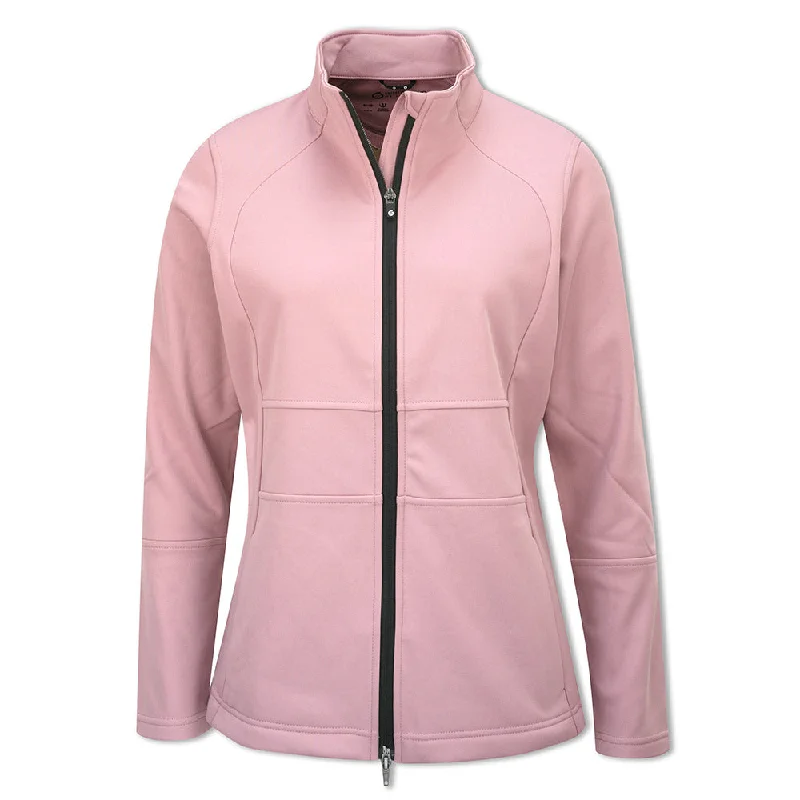 Sunderland Ladies Thermal Fleece Showerproof Jacket in Pink Haze