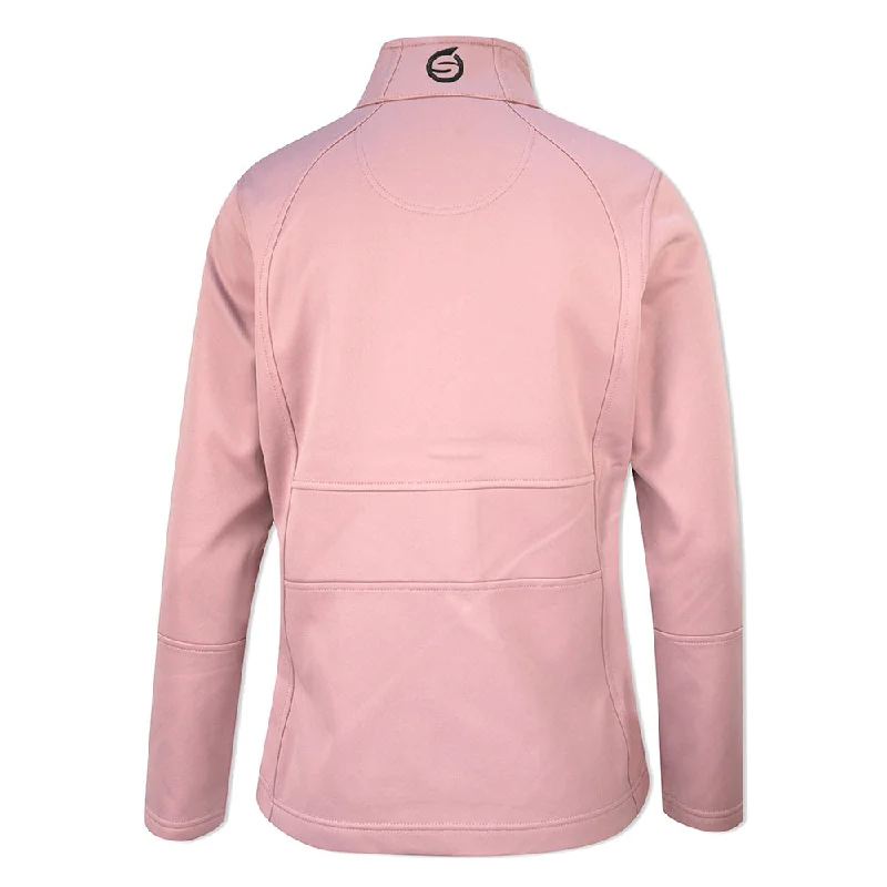 Sunderland Ladies Thermal Fleece Showerproof Jacket in Pink Haze