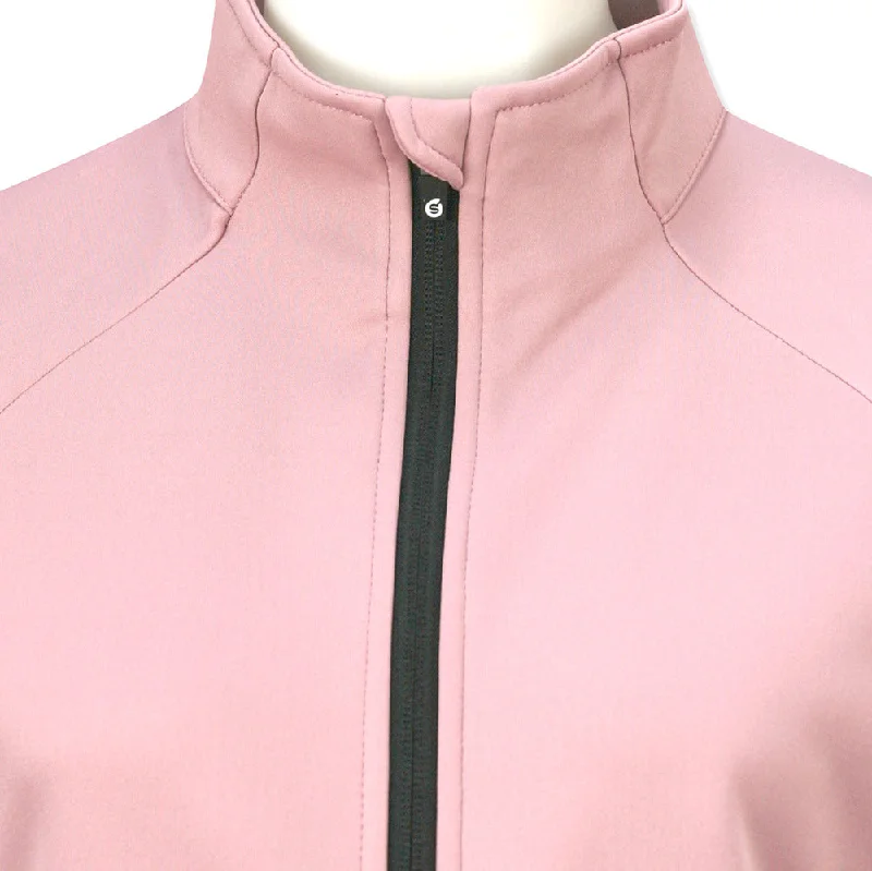 Sunderland Ladies Thermal Fleece Showerproof Jacket in Pink Haze