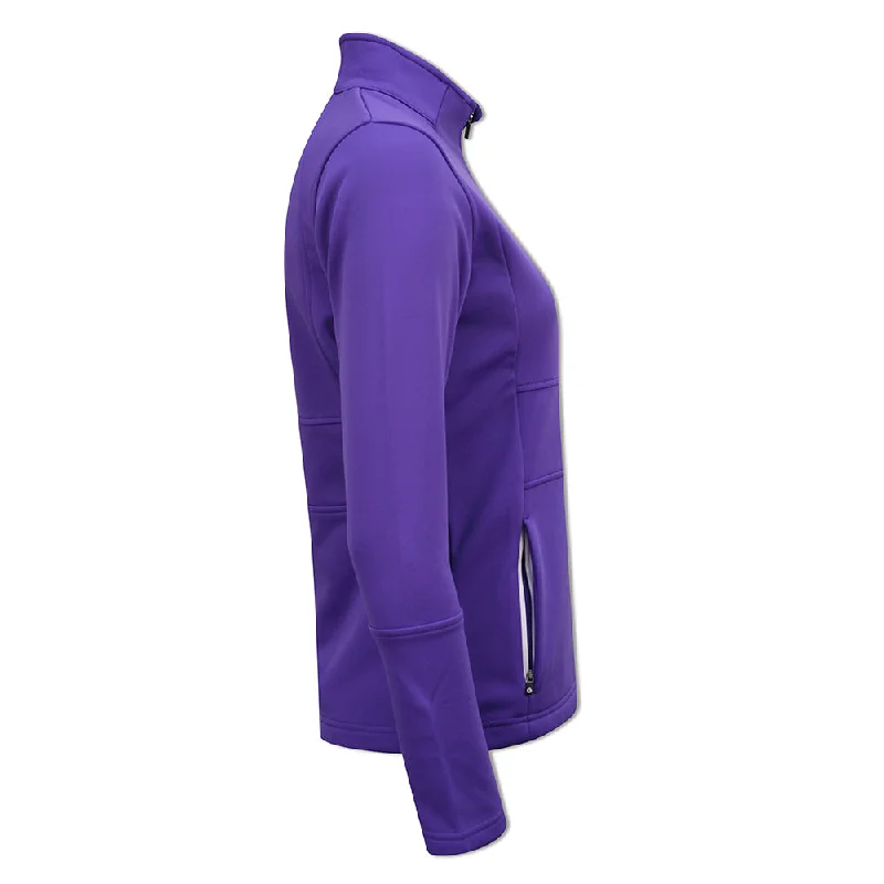 Sunderland Ladies Thermal Fleece Showerproof Jacket in Purple