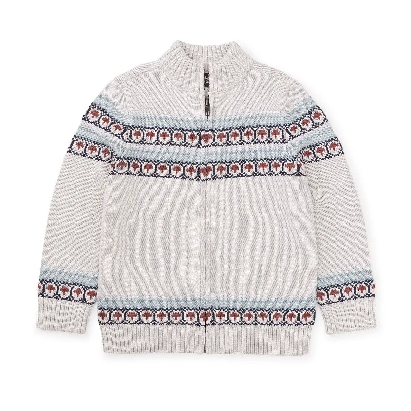 Toasty Traveler Zip Sweater - Light Grey Heather - FINAL SALE