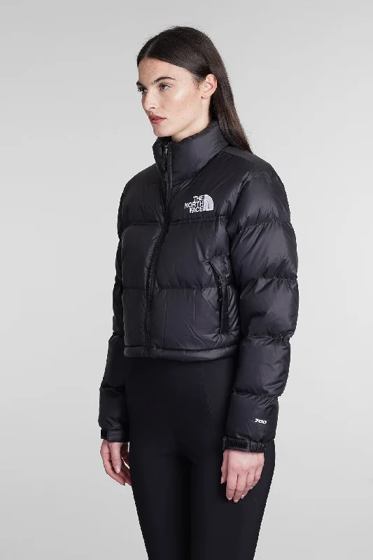 puffer in black polyamide