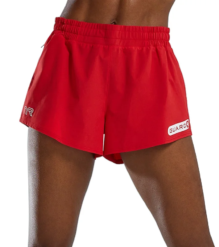 TYR Women's Guard Pace Running Short Red