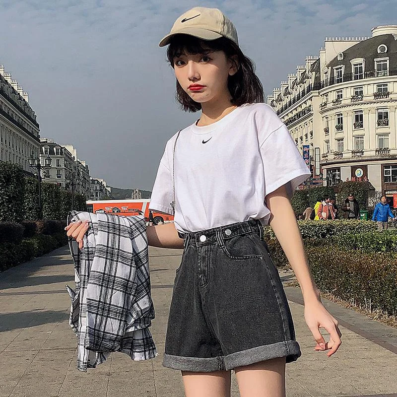 Women's Loose Style Denim Shorts