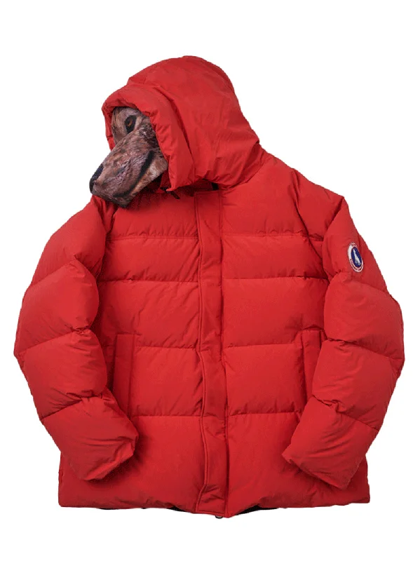 Animal Trim Puffer Jacket