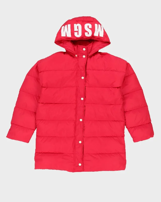 MSGM Pink Puffer Jacket - M