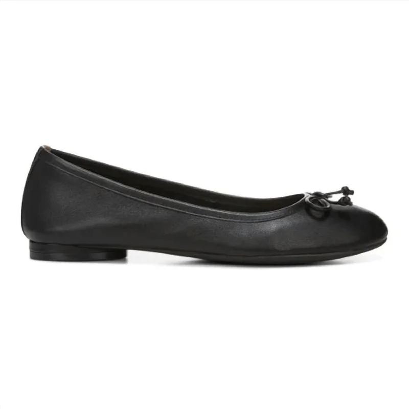 Women's Callisto Ballet Flat Shoes In Black Nappa